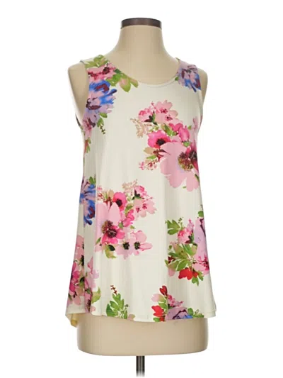 Pre-owned Agnes & Dora Sleeveless Blouse In White