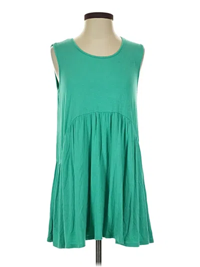 Pre-owned Agnes & Dora Sleeveless Top Green Scoop Neck Tops