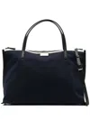 Agnès B. 2-way Canvas Tote Bag In Blue