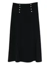Agnès B. A-line Long Skirt In Black