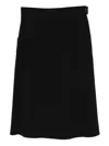 Agnès B. A-line Midi Skirt In Black