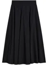 Agnès B. High-rise Midi Skirt In Black