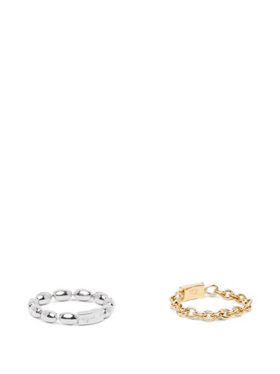 Agnès B. Afterglow Rings In Metallic