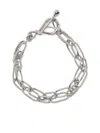 Agnès B. Anchor Knot Twist Hoops Bracelet In Metallic