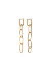 Agnès B. Anchor Knot Twist Hoops Earrings In Gold