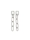 Agnès B. Anchor Knot Twist Hoops Earrings In Metallic