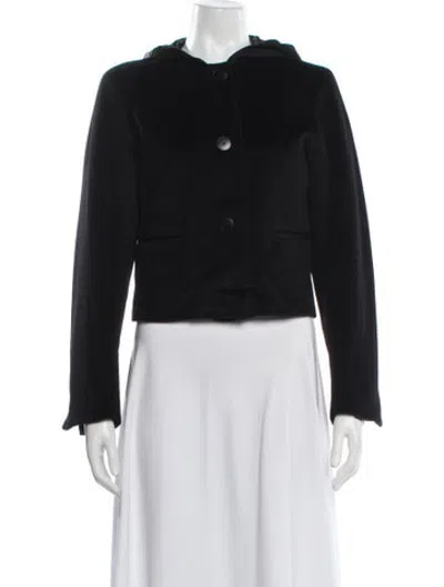 Pre-owned Agnès B. Angora Jacket In Black