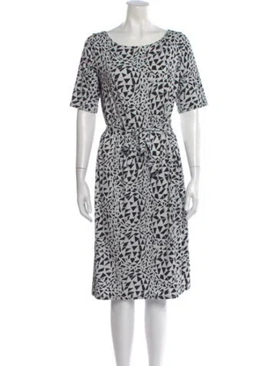Pre-owned Agnès B. Animal Print Knee-length Dress In Multi