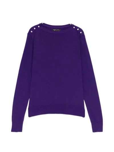 Agnès B. Badiane Sweater In Purple