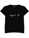 Agnès B. Brando Logo-print Cotton T-shirt In Black
