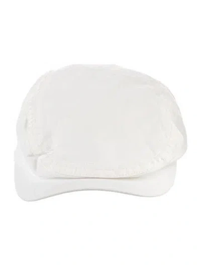 Pre-owned Agnès B. Agnes B Baseball Cap In White