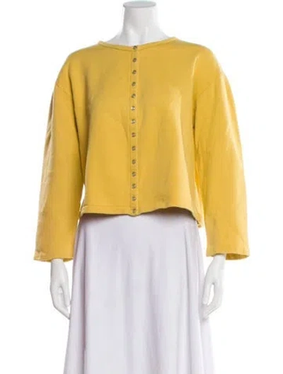 Pre-owned Agnès B. Bolero In Yellow