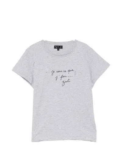 Agnès B. Brando Cotton T-shirt In White