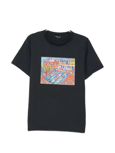 Agnès B. Brando Graphic-print T-shirt In Black