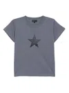 Agnès B. Brando Star T-shirt In Gray