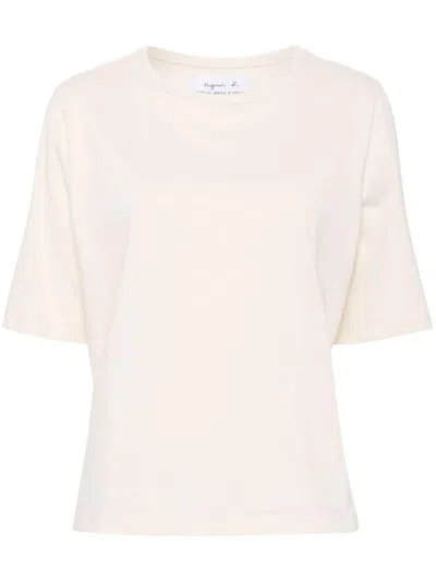 Agnès B. Brando T-shirt In Neutrals