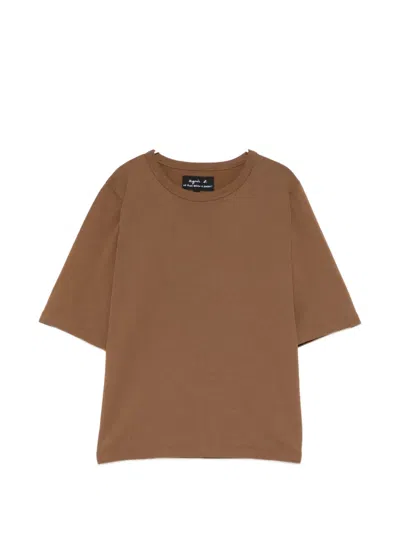 Agnès B. Brando T-shirt In Brown