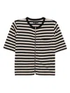 Agnès B. Brando Zipped T-shirt In Neutrals