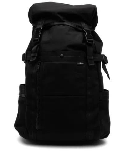 Agnès B. Buckle Fastening Backpack In Black