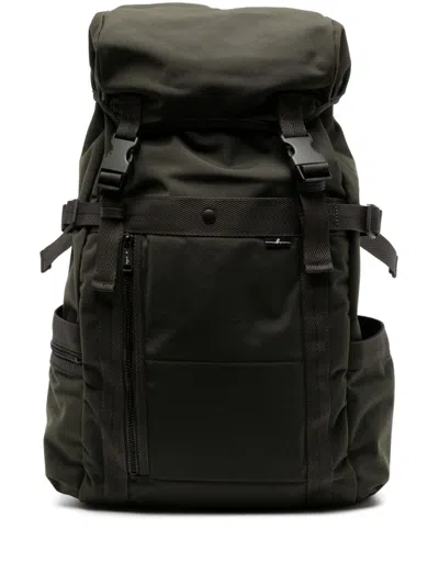 Agnès B. Buckle Fastening Backpack In Green