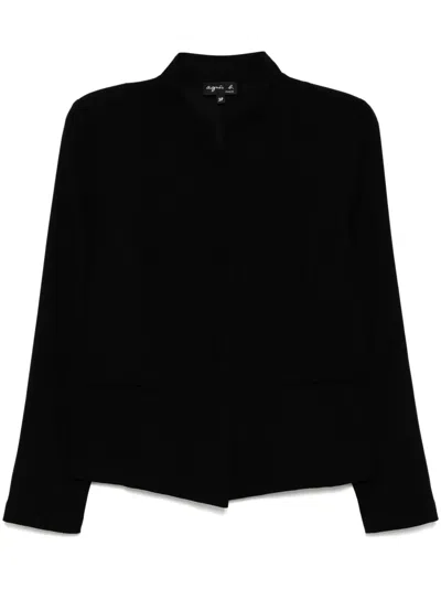 Agnès B. Button-up Jacket In Black