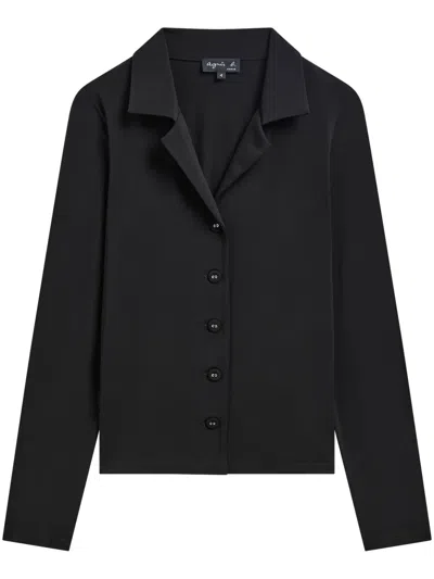 Agnès B. Buttoned Long-sleeve Shirt In Black