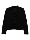 Agnès B. Buttoned-up Jacket In Black