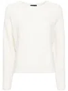 Agnès B. Cable-knitted Jumper In Neutrals