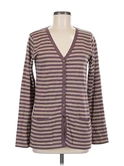 Pre-owned Agnès B. Cardigan Sweater In Purple