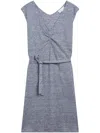Agnès B. Carlo Linen Minidress In Blue