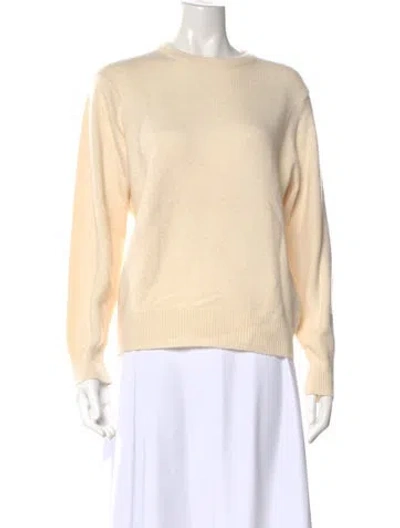 Pre-owned Agnès B. Cashmere Crew Neck Sweater In Neutral