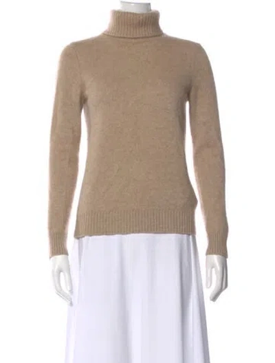 Pre-owned Agnès B. Cashmere Turtleneck Sweater In Neutral