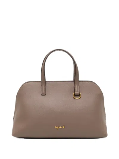 Agnès B. Christelle Tote Bag In Brown