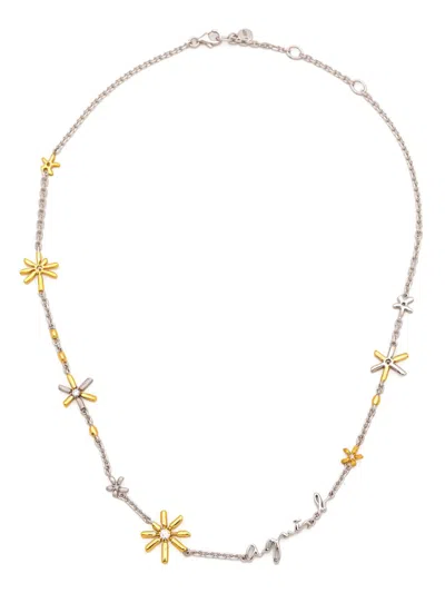 Agnès B. "christmas Festival" Firework Necklace In Silver