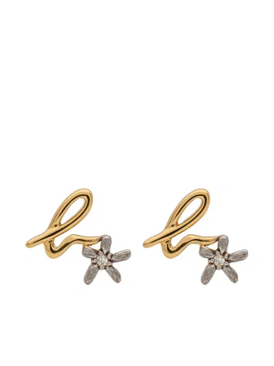 Agnès B. "christmas Festival" Firework Studs In Silver