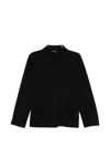 Agnès B. Collared Buttoned Jacket In Black