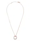 Agnès B. Logo Couple Necklace In Pink