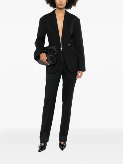 Agnès B. Contton Suit Trousers In Black