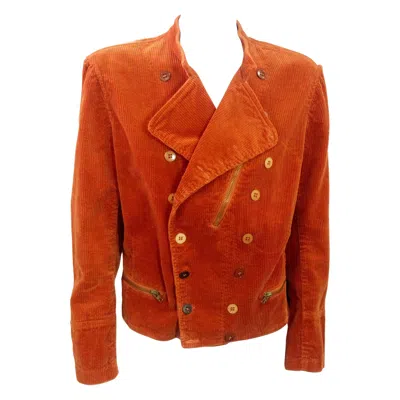 Pre-owned Agnès B. Agnes B. Corduroy Parisian Cool Girl Jacket In Red
