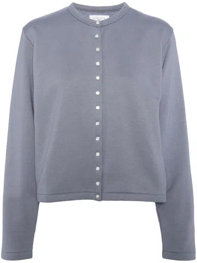 Agnès B. Cotton Cardigan In Blue