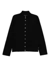 Agnès B. Cotton High-collar Sweatshirt In Black