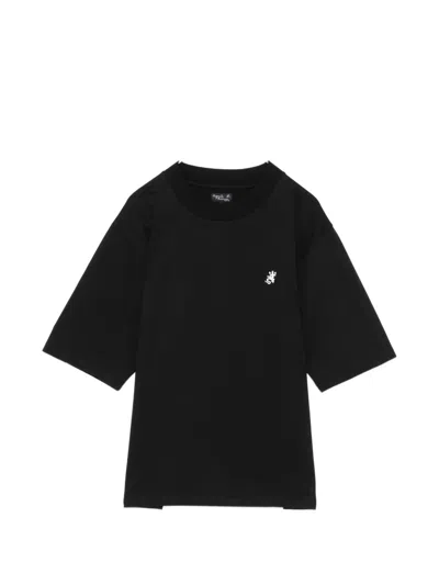 Agnès B. Coulos Lizard T-shirt In Black