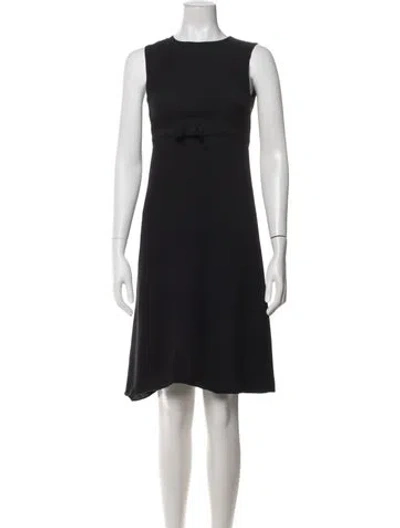 Pre-owned Agnès B. Crew Neck Knee-length Dress In Green