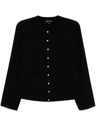 Agnès B. Crew Neck Shirt In Black