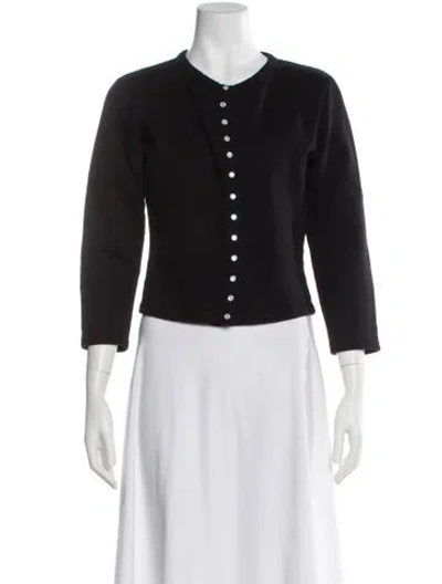 Pre-owned Agnès B. Crew Neck Sweater In Black