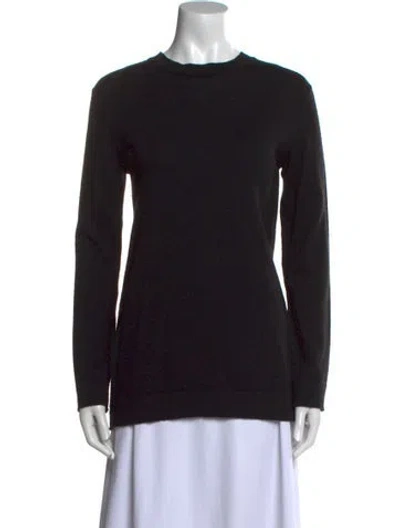 Pre-owned Agnès B. Crew Neck Sweater In Black