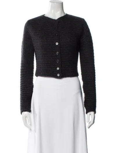 Pre-owned Agnès B. Crew Neck Sweater In Black