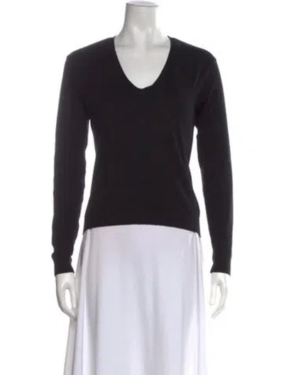 Pre-owned Agnès B. Crew Neck Sweater In Black