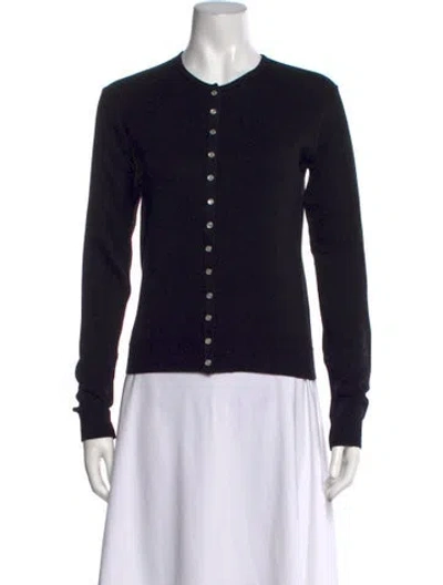 Pre-owned Agnès B. Crew Neck Sweater In Black