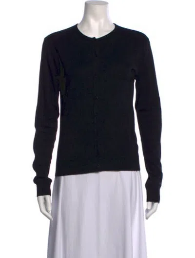Pre-owned Agnès B. Crew Neck Sweater In Black